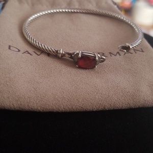 David Yerman Petite garnet diamon bracelet